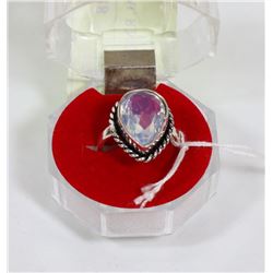 #69-MILKY FIRE OPAL RING