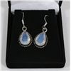 Image 1 : #70-MILKY FIRE OPAL EARRINGS
