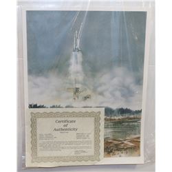 83) "COLUMBIA" JIM W. LANE PRINT. 43X57 CM. YEAR