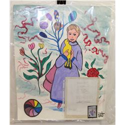 197) "ELIZABETH" ELEXIS VERDULT OIL ON ARTIST