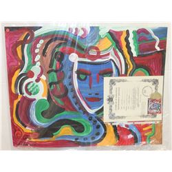 235) "THE JOKER" WILLIAM VERDULT OIL ON ARTIST