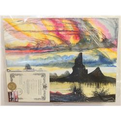 227) "SOLACE" WILLIAM VERDULT OIL ON ARTIST PAPER.