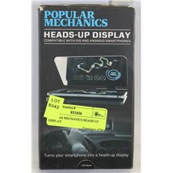 POPULAR MECHANICS HEADS UP DISPLAY