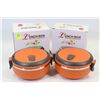 Image 1 : LOT OF 2 NEW STAINLESS STEEL LUNCH BOX CONTAINERS