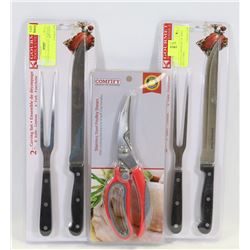 LOT OF NEW KITCHEN ITEMS INCLUDING POULTRY SHEARS