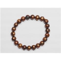 19) FLEXIBLE FRESHWATER PEARL BRACELET