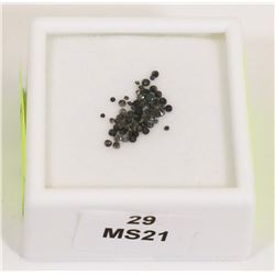 29) GENUINE BLACK DIAMOND GEMSTONES