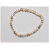 Image 1 : 30) FRESHWATER PEACH PEARL FLEXIBLE BRACELET