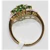 Image 2 : 48) STERLING SILVER CHROME DIOPSIDE RING