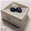 Image 2 : 349) 2 ENHANCED STAR SAPPHIRES, OVAL CABOCHONS,