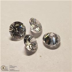 343) 4 CUBIC ZIRCONIA, ROUNDS, APPROX 4 CTS