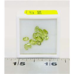 338) GENUINE PERIDOTS, 5X3,6X4,7X5 OVALS, APPROX