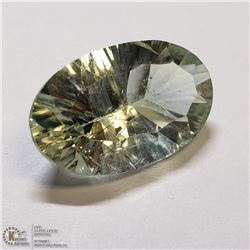 333) GENUINE GREEN AMETHYST, OVAL LASER CUT,