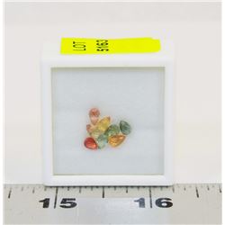 336) GENUINE FANCY COLOR SAPPHIRES, BRIOLETTE CUT