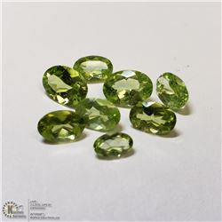 378) GENUINE PERIDOTS, ASSORTED OVALS, APPROX
