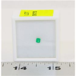 358) GENUINE COLUMBIAN EMERALD, APPROX 0.18 CTS