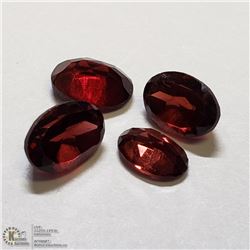 330)  4 GENUINE GARNETS, OVALS, APPROX 4 CTS