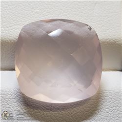 326) GENUINE ROSE QUARTZ, SQUARE MIXED