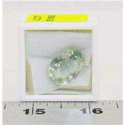 370) GENUINE GREEN AMETHYST, OVAL CHEQUERED,