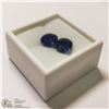 Image 2 : 364) 2 ENHANCED BLUE SAPPHIRES, OVALS, APPROX