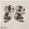 Image 1 : 367) 4 CUBIC ZIRCONIA, OVALS, APPROX 5 CTS