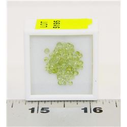 361) GENUINE PERIDOTS, 2-4MM ROUNDS, APPROX 4 CTS