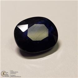 314) ENHANCED BLUE SAPPHIRE, OVAL, APPROX 8 CTS