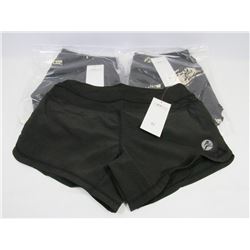 THREE NEW WOMENS WORK OUT SHORTS SIZE XS