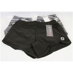 THREE NEW WOMENS WORK OUT SHORTS SIZE MEDIUM