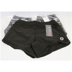 THREE NEW WOMENS WORK OUT SHORTS SIZE LARGE