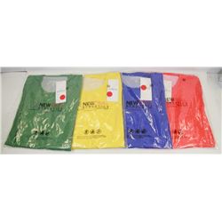 FOUR NEW WOMENS ATHLETIC TOPS SIZE XL