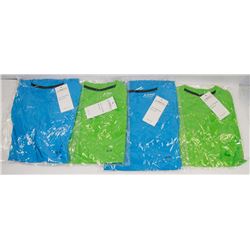 FOUR NEW MENS ATHLETIC SHIRTS SIZE MEDIUM