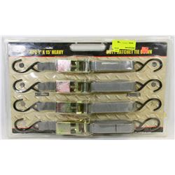 4PC RATCHET TIE DOWN SET