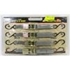 Image 1 : 4PC RATCHET TIE DOWN SET