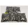 Image 1 : LOT OF 4 BAGS  OF HEAVY DUTY ZIPPER HEADS