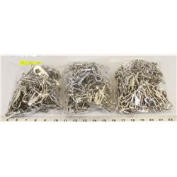 LOT OF 3 BAGS OF NEW TURNBUCKLES SILVER COLOR