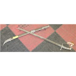 SABER SWORD WITH HORSE HEAD HANDLE