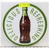 Image 1 : COCA-COLA ROUND METAL SIGN 12"