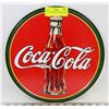 Image 1 : COCA-COLA ROUND METAL SIGN 12"