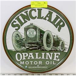 SINCLAIR PALINE MOTOR OIL ROUND METAL, SIGN 12"