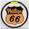 Image 1 : REPLICA  VINTAGE PHILLIPS ROUND METAL SIGN,