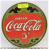 Image 1 : REPLICA VINTAGE 5 CENT COCA-COLA  ROUND METAL