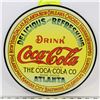 Image 1 : REPLICA VINTAGE COCA-COLA ROUND METAL SIGN