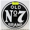 Image 1 : NO 7 JACK DANIELS ROUND METAL SIGN APPROX 12"