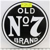Image 1 : NO 7 JACK DANIELS ROUND METAL SIGN APPROX 12"