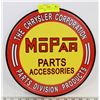 Image 1 : MOPAR PARTS APPROX 12" ROUND METAL SIGN