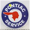 Image 1 : PONTIAC SERVICE APPROX 12" ROUND METAL SIGN