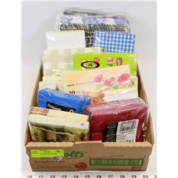 FLAT OF ASSORTED NAPKINS