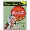 Image 1 : RETRO WAR TIME COCA-COLA REPLICA METAL SIGN.
