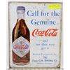 Image 1 : RETRO COCA COLA REPLICA METAL SIGN